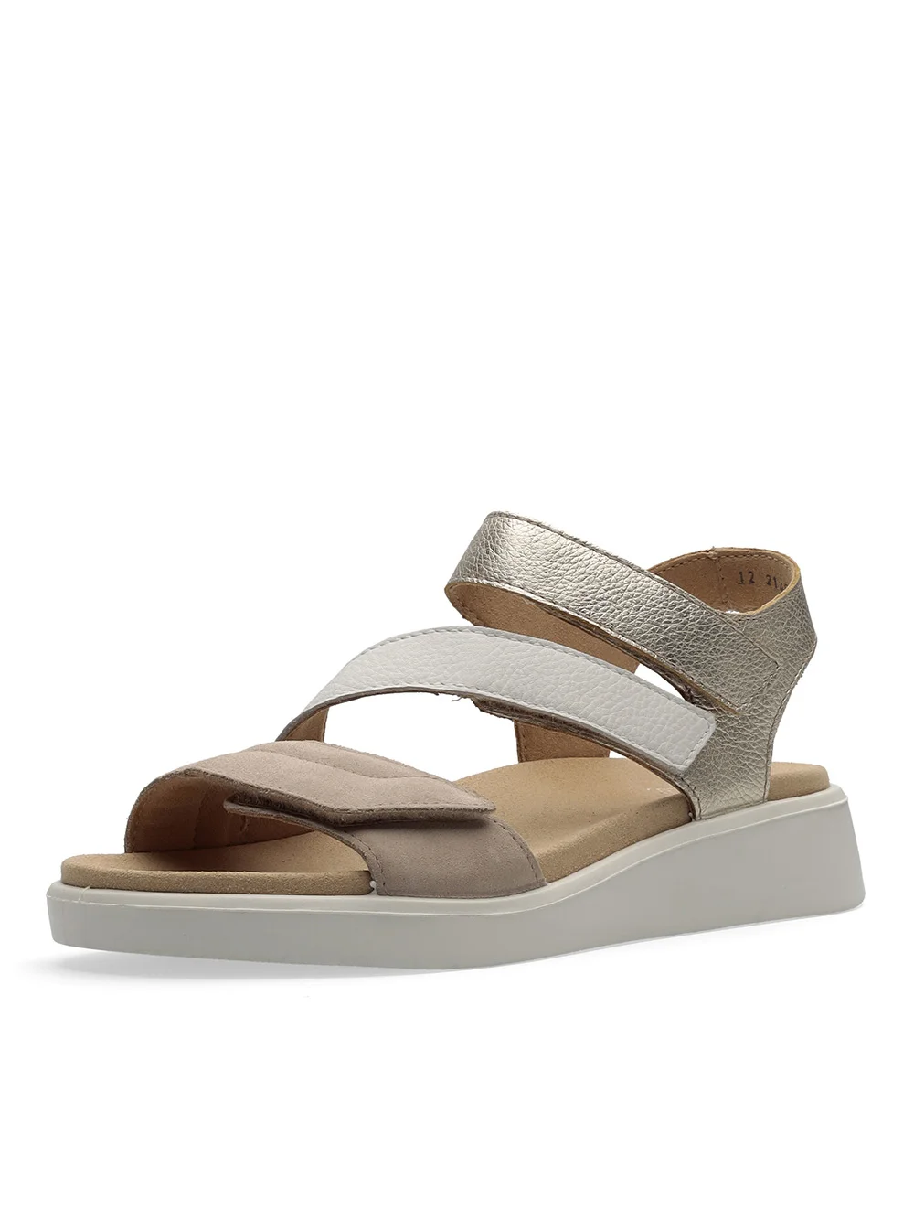 Sandale Madeira sand weiß platin