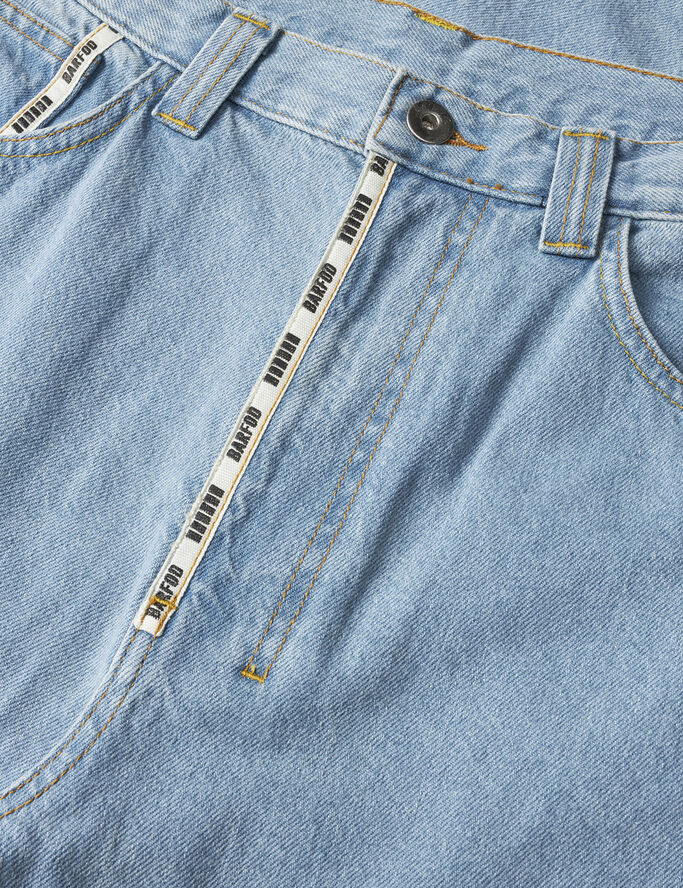 Barfod Janitor'' Logo Tape Cargo Jean Light blue