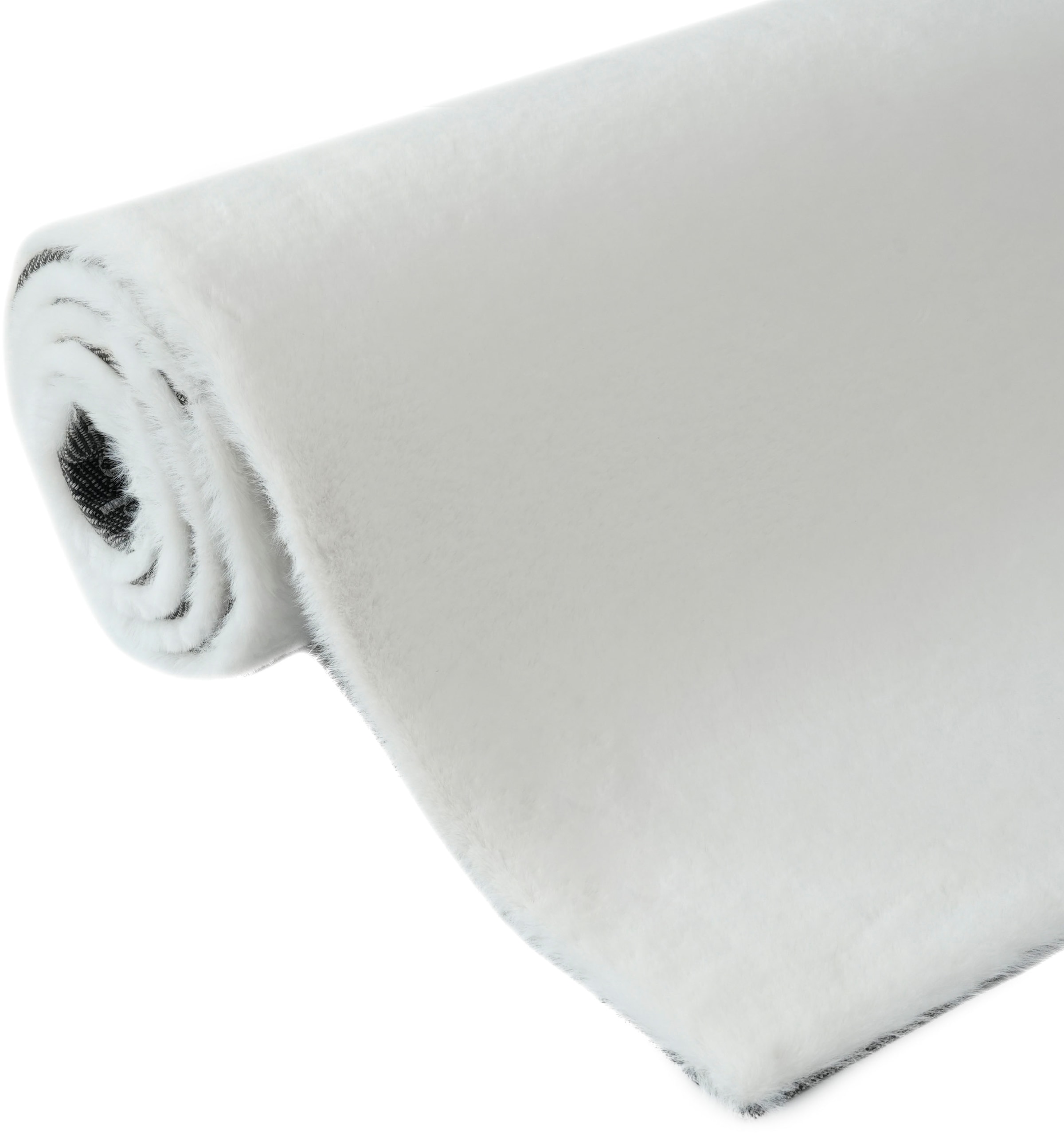 Bruno Banani Fellteppich »Rabbit 2, Kunstfell Teppich, Modern« rechteckig 25 mm Höhe Kaninchenfell-Haptik, sehr weich, Wohnzimmer, Schlafzimmer, Esszimmer