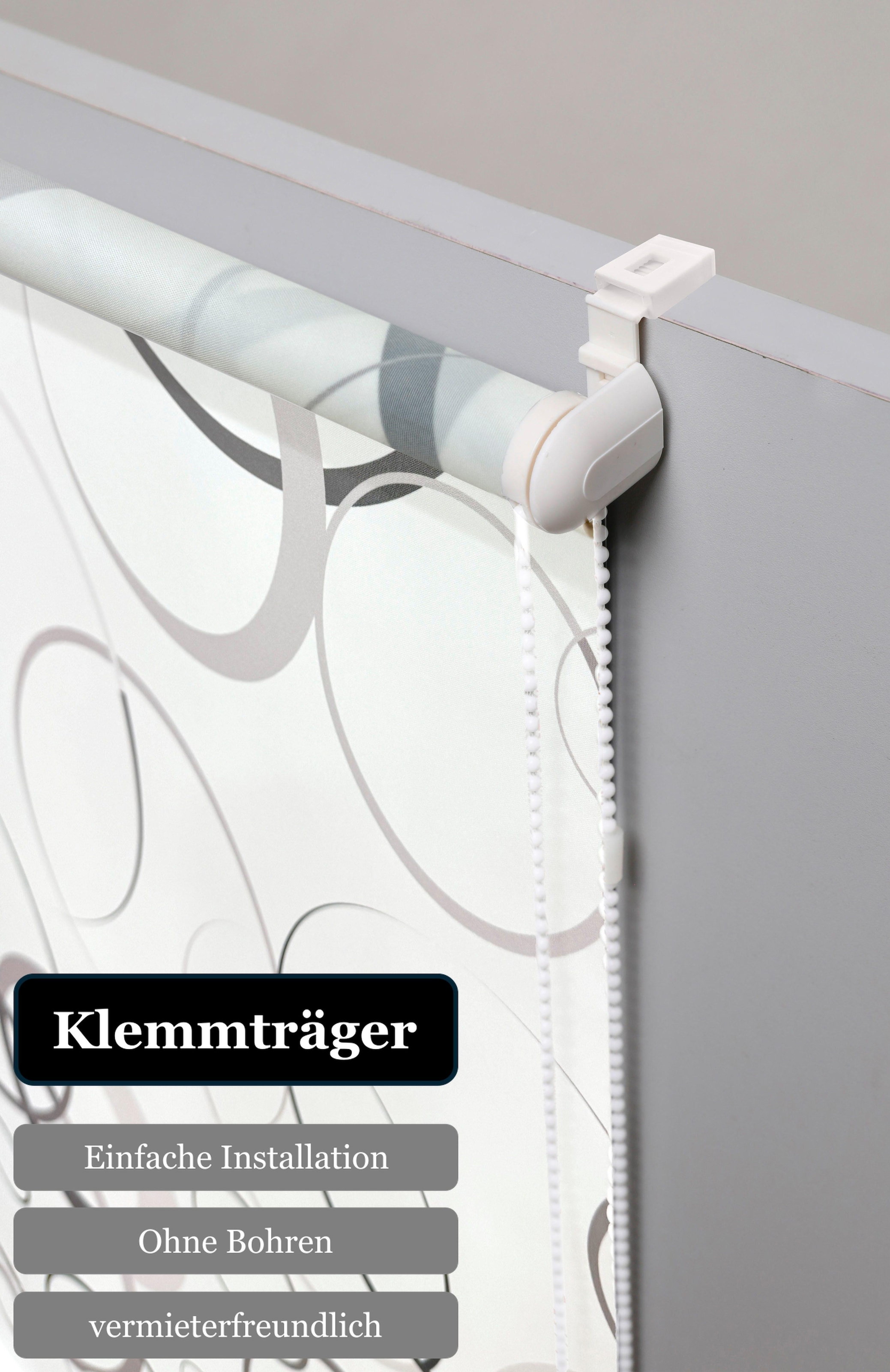 Bruno Banani Seitenzugrollo »MAZE« Lichtschutz Blendschutz | Sichtschutz ohne Bohren freihängend mit modernen Kreiselementen NEUHEIT!