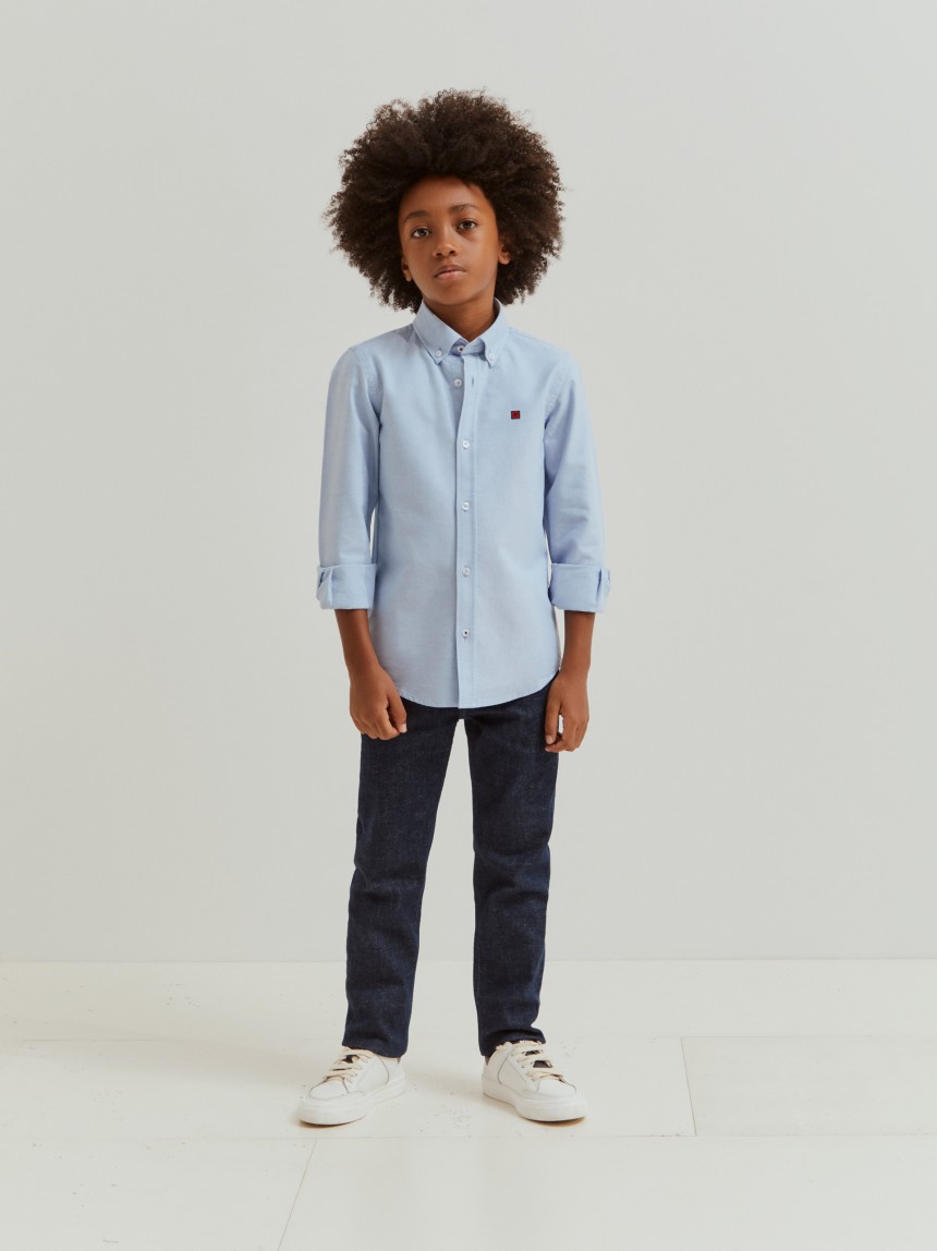 Camisa oxford em algodão