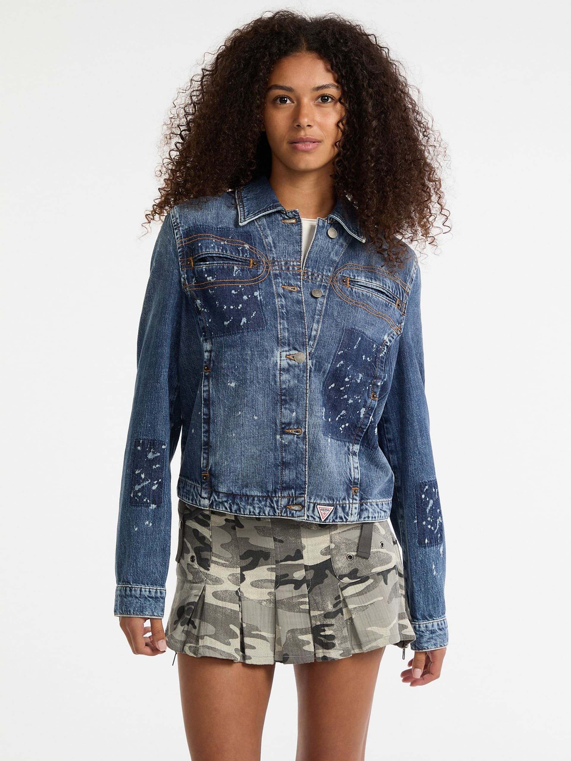 Jaqueta jeans Harrington da GUESS Originals