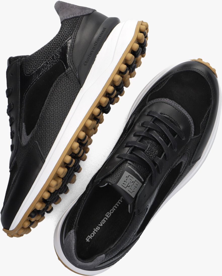 FLORIS VAN BOMMEL zwarte floris van bommel lage sneakers sfw-10099