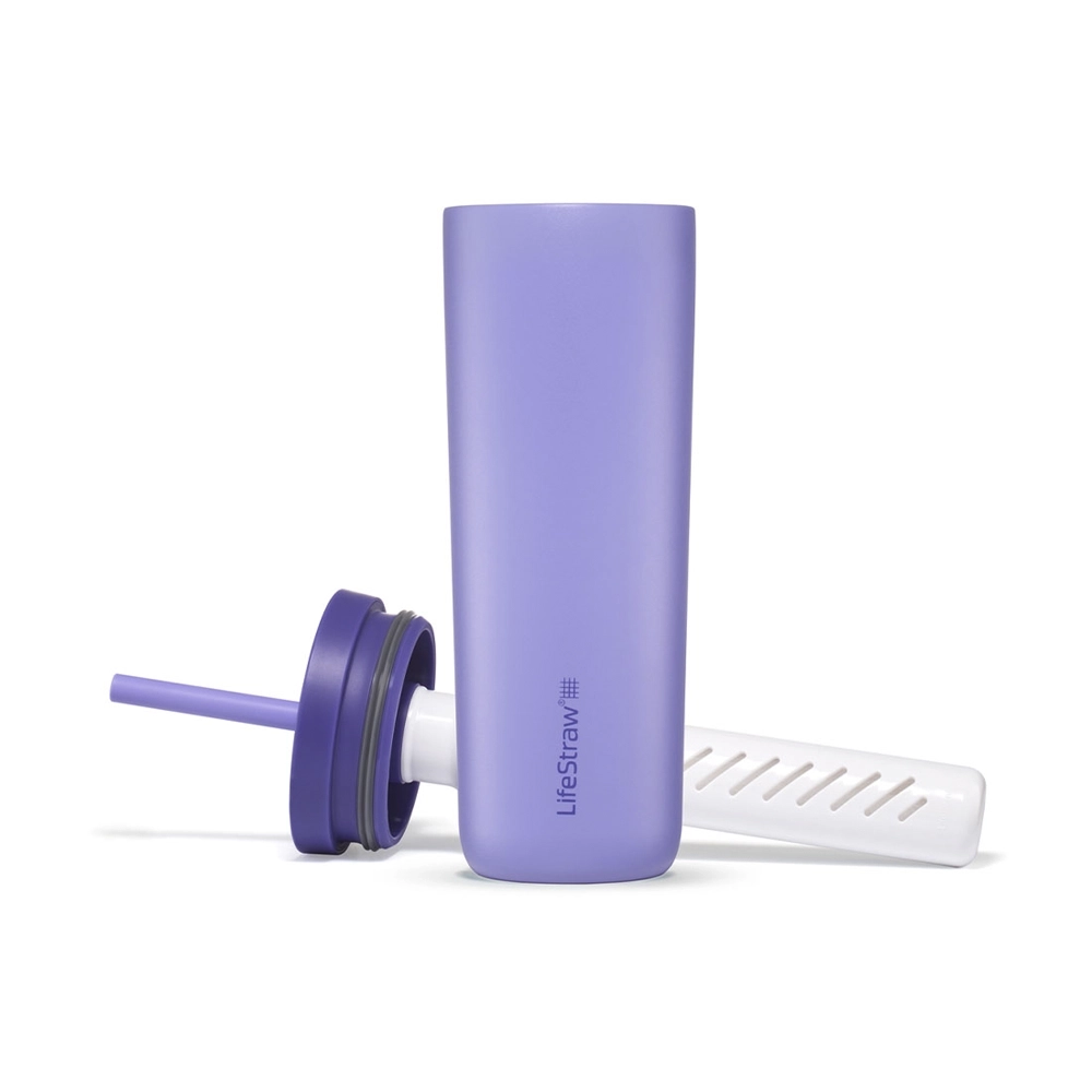 LifeStraw Tumbler Edelstahl-Wasserfilterbecher Thistle Purple