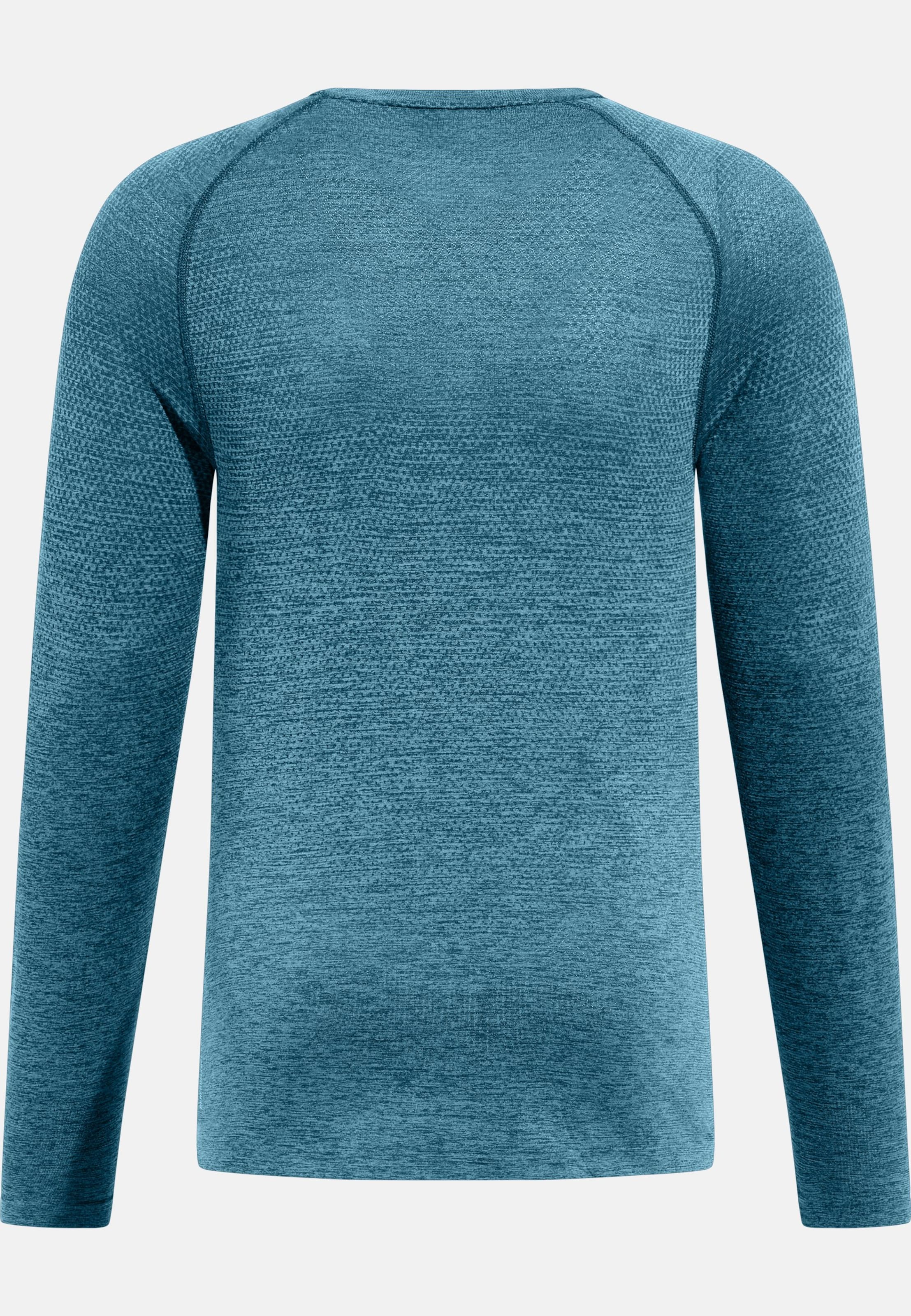 Essentials Seamless Langarm-Laufshirt in dark sapphire melange