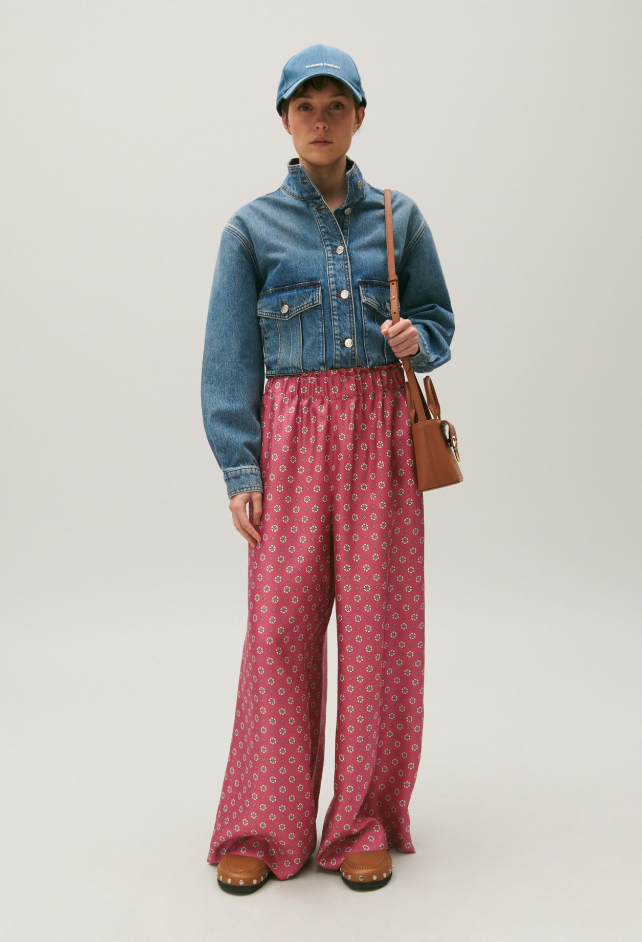 Pantalon satine imprime