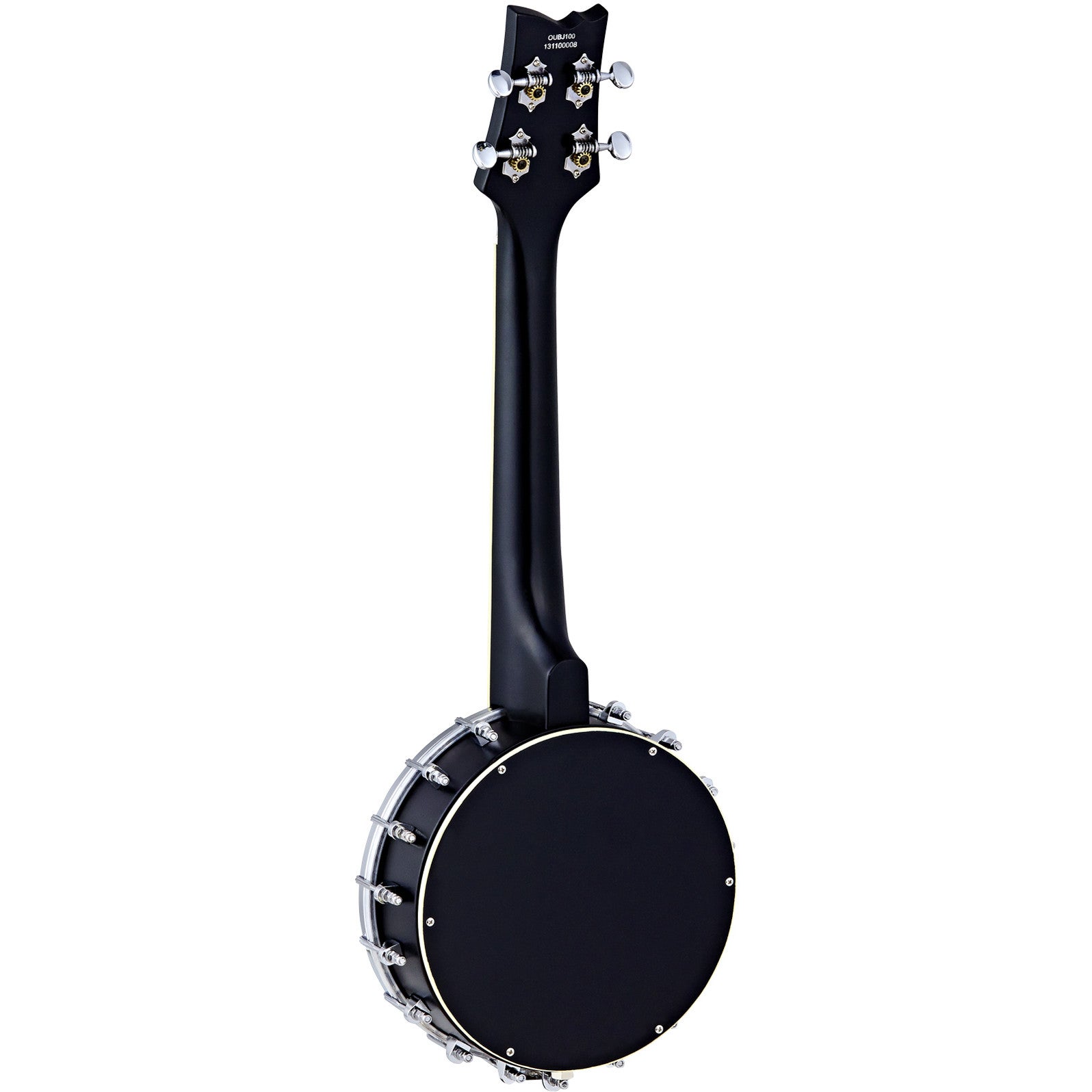 Ortega Raven Series OUBJ100-SBK ukelele banjo met tas