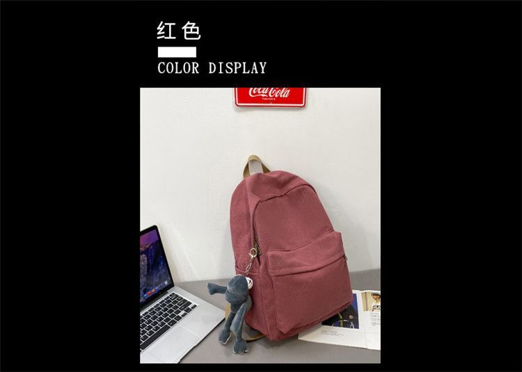 Bolso - Effen Canvas Rugzak