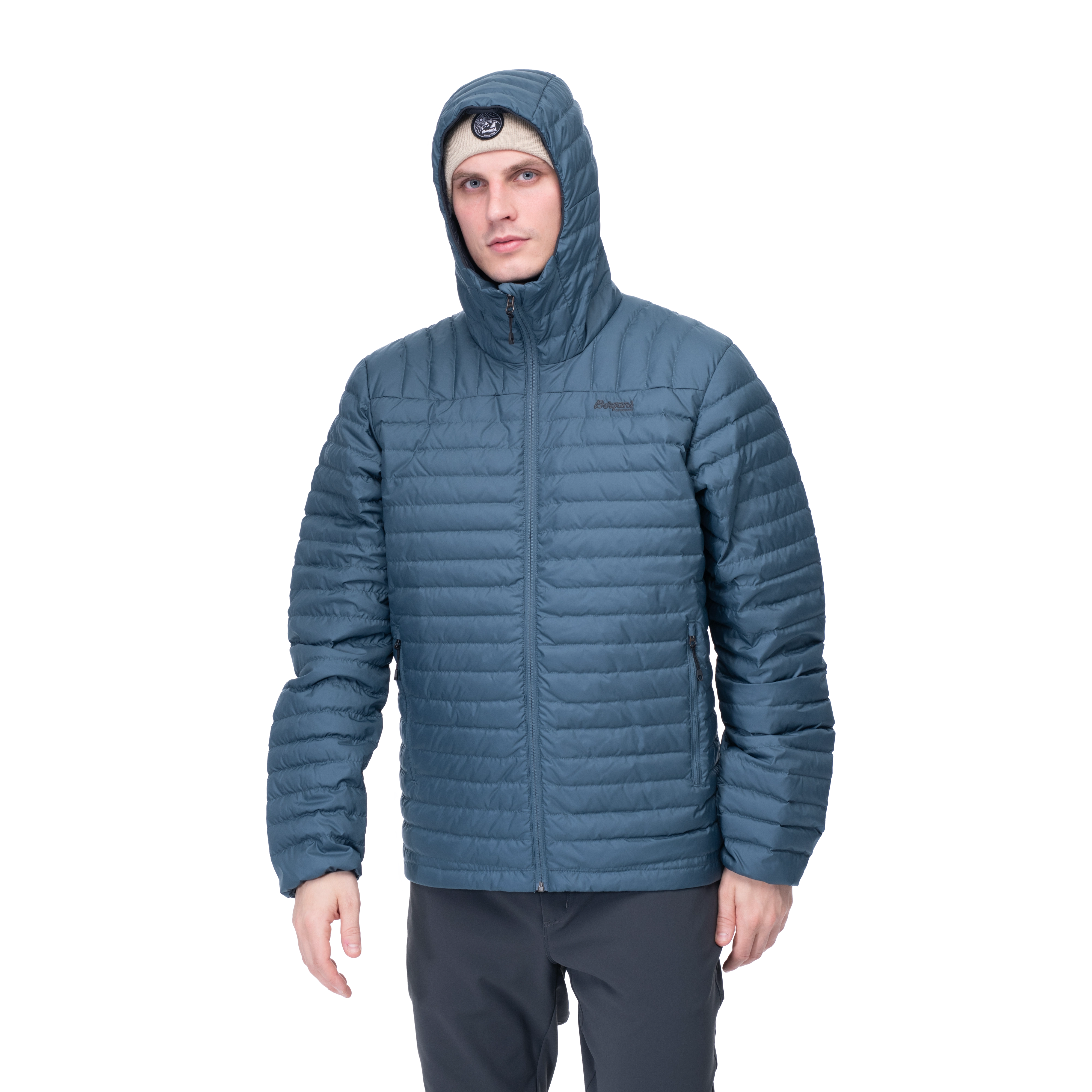 Lava Light Down Jacket w/Hood Men Orion Blue