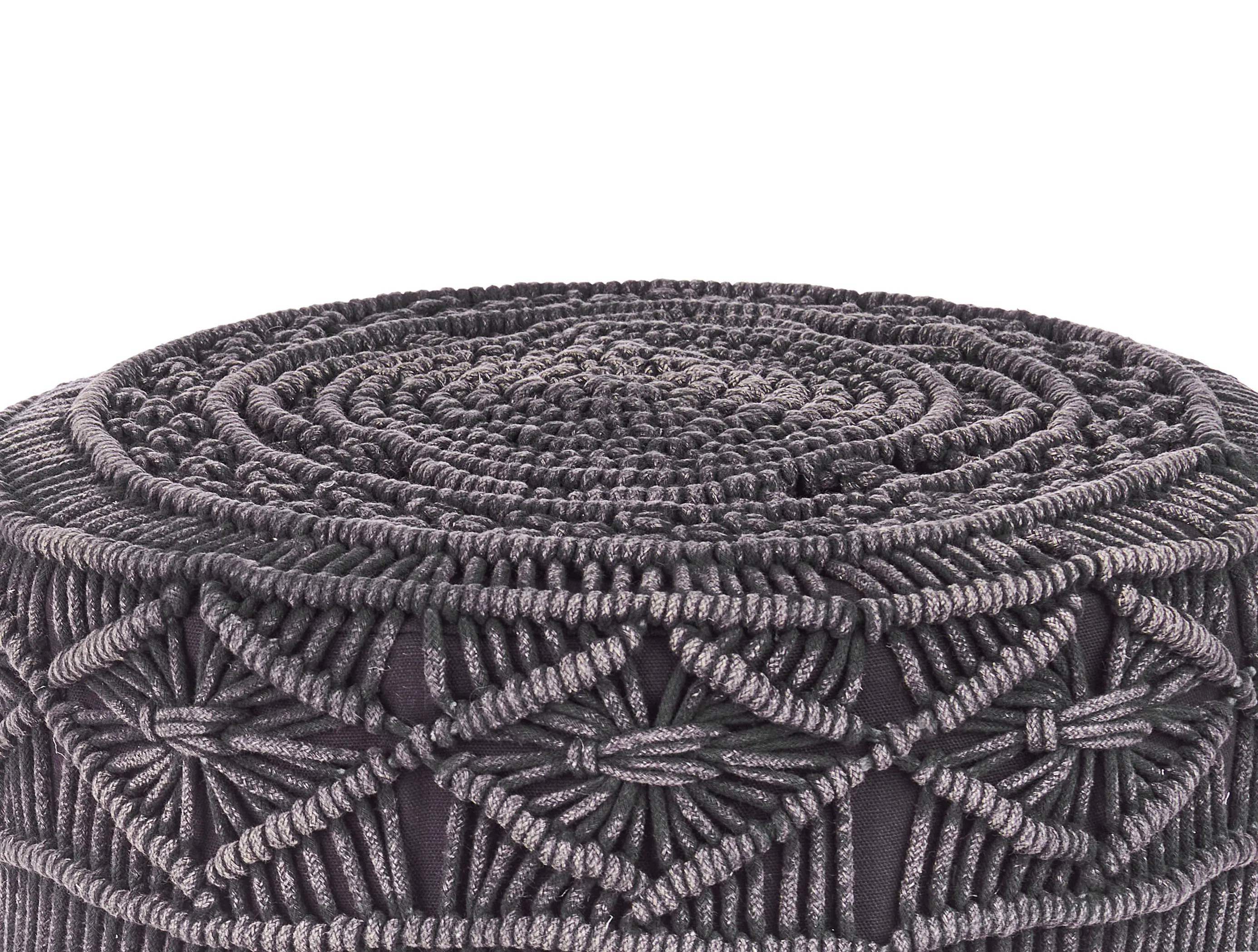 Hocker MUNDRA Katoen Grijs