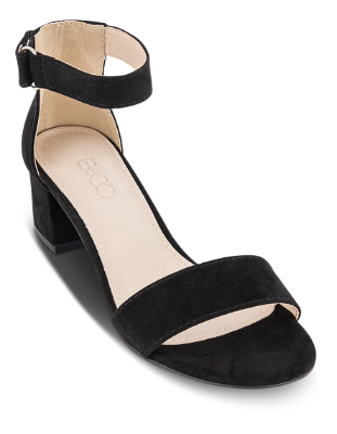B&CO Damesandal med hæl Sort 4214101010