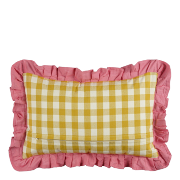 Kussen ruit oker - l55xb35xh10cm