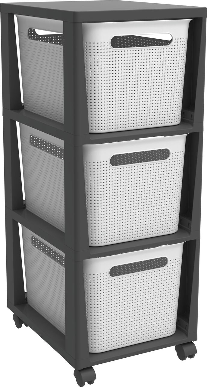 rotho Tower mit Rollen Brisen