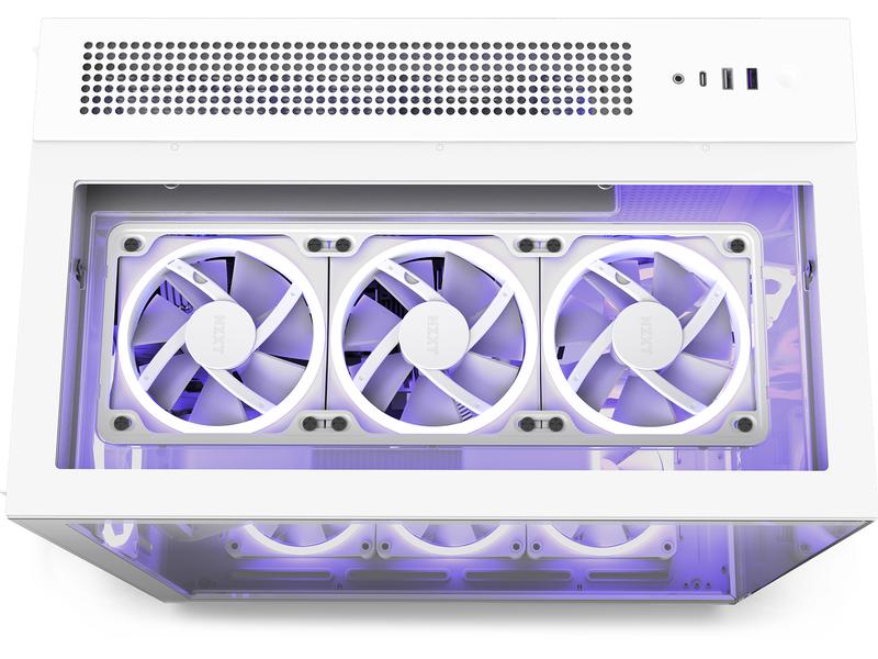 NZXT PC-Gehäuse H9 Elite Weiss matt Mid-Tower-Gehäuse mit Seitenfenster