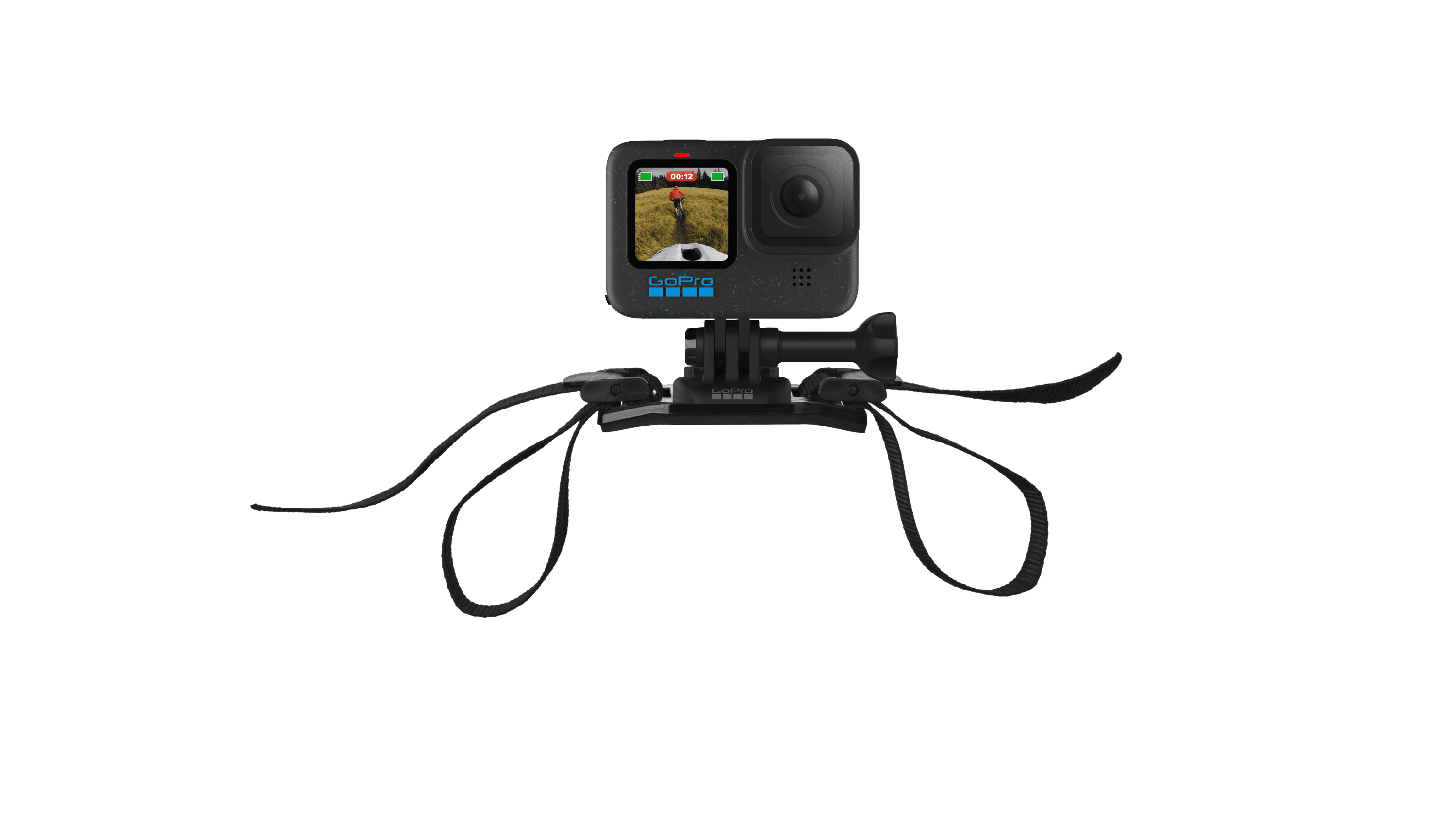 Gurthalterung für belüftete Helme(Adjustable Strap for Bike, Ski, Kayak + Sports helmets)