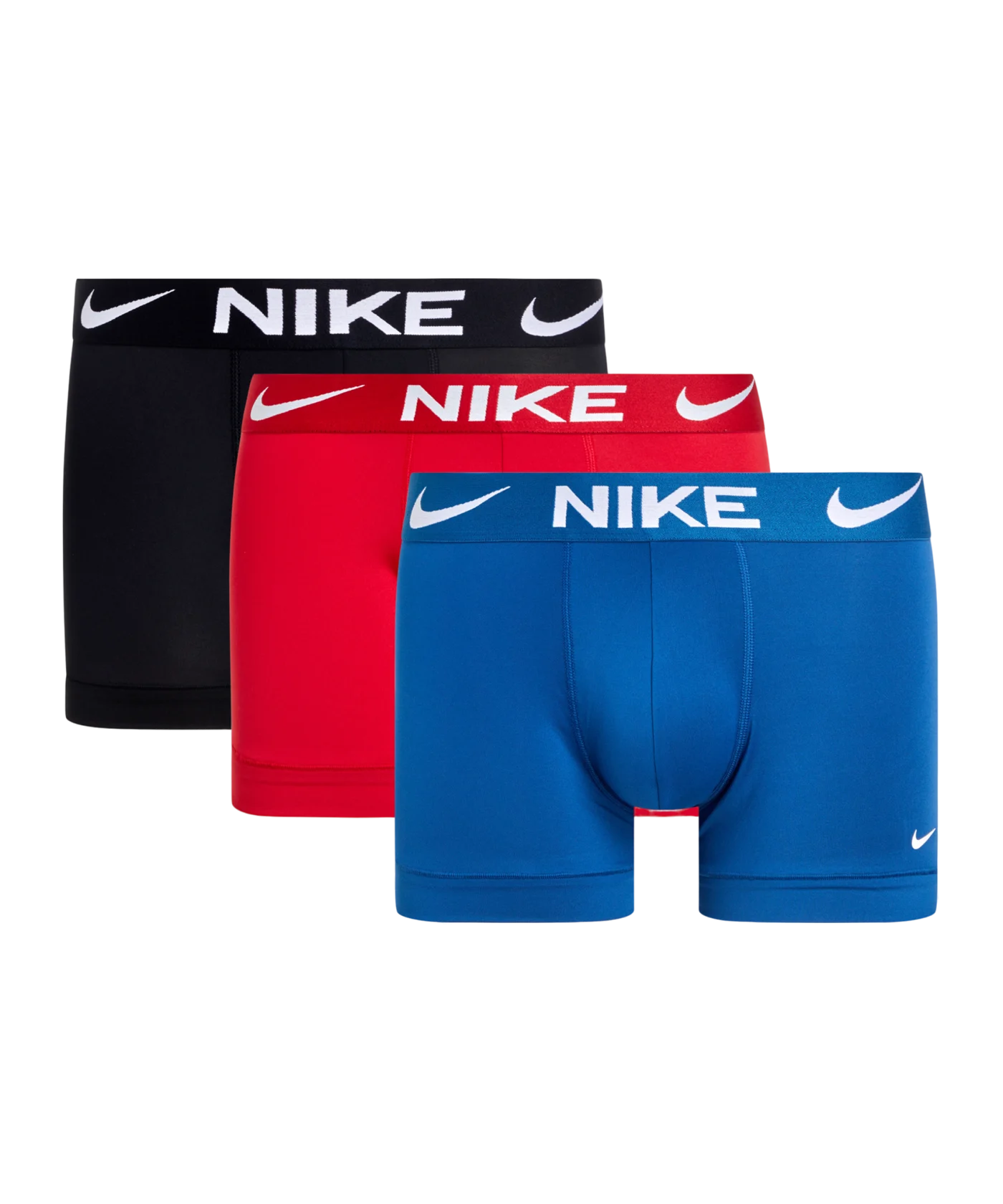 Nike Dri-FIT Trunk Boxershort 3er Pack Blau Rot Schwarz F612