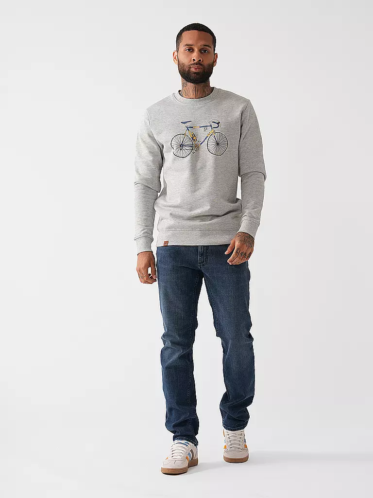 GREENBOMB Sweater WILD BIKE KNUT grau