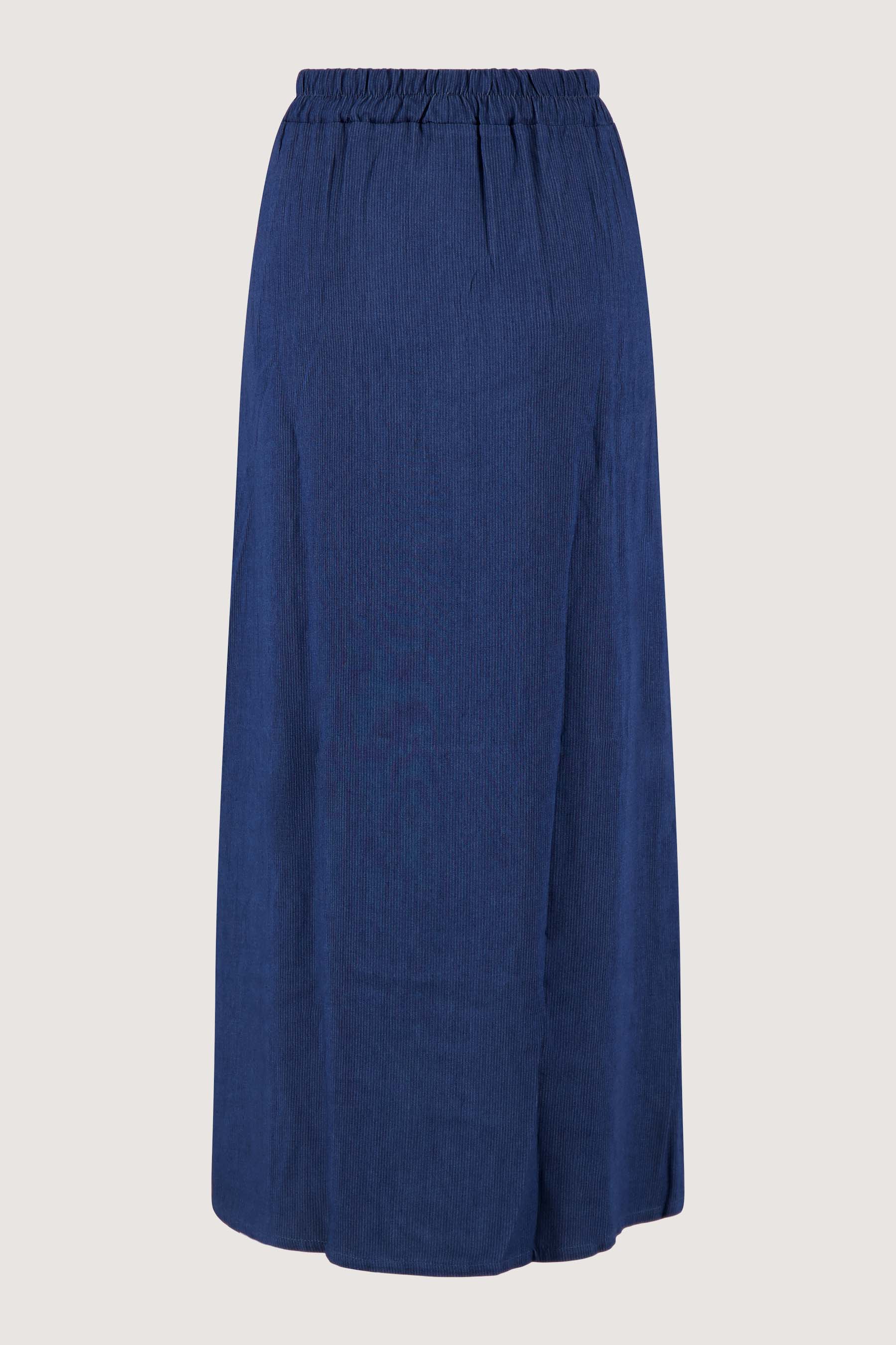 gestreepte tencel denim rok