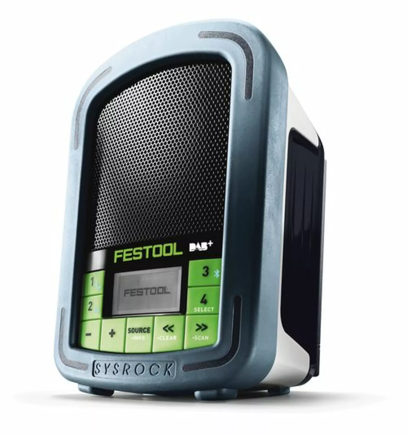 Festool SYSROCK BR10 D 230V Bouwradio - DAB  - bluetooth - werkt op netstroom & batterijen