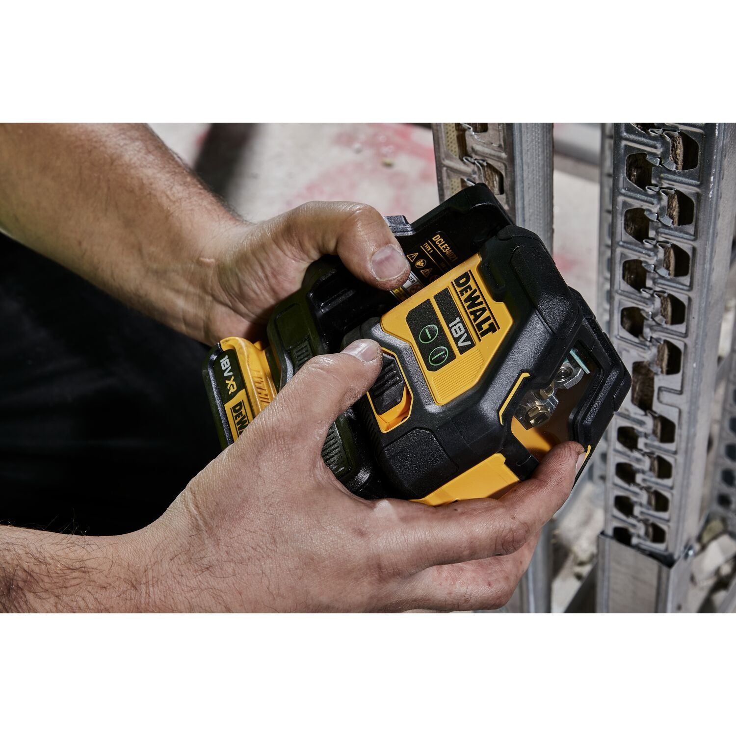 DeWALT DCLE34021N Accu kruislijnlaser groen 18V XR Basic Body in TSTAK