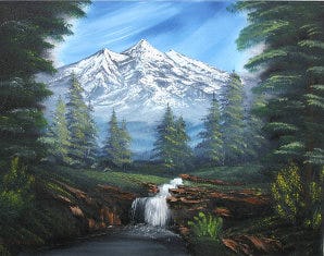 Bob Ross ® Malkurs in Götzens als Geschenk
