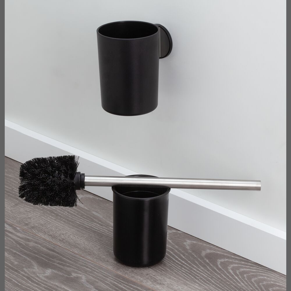 Tiger Tune Toiletborstel met houder RVS geborsteld / Zwart