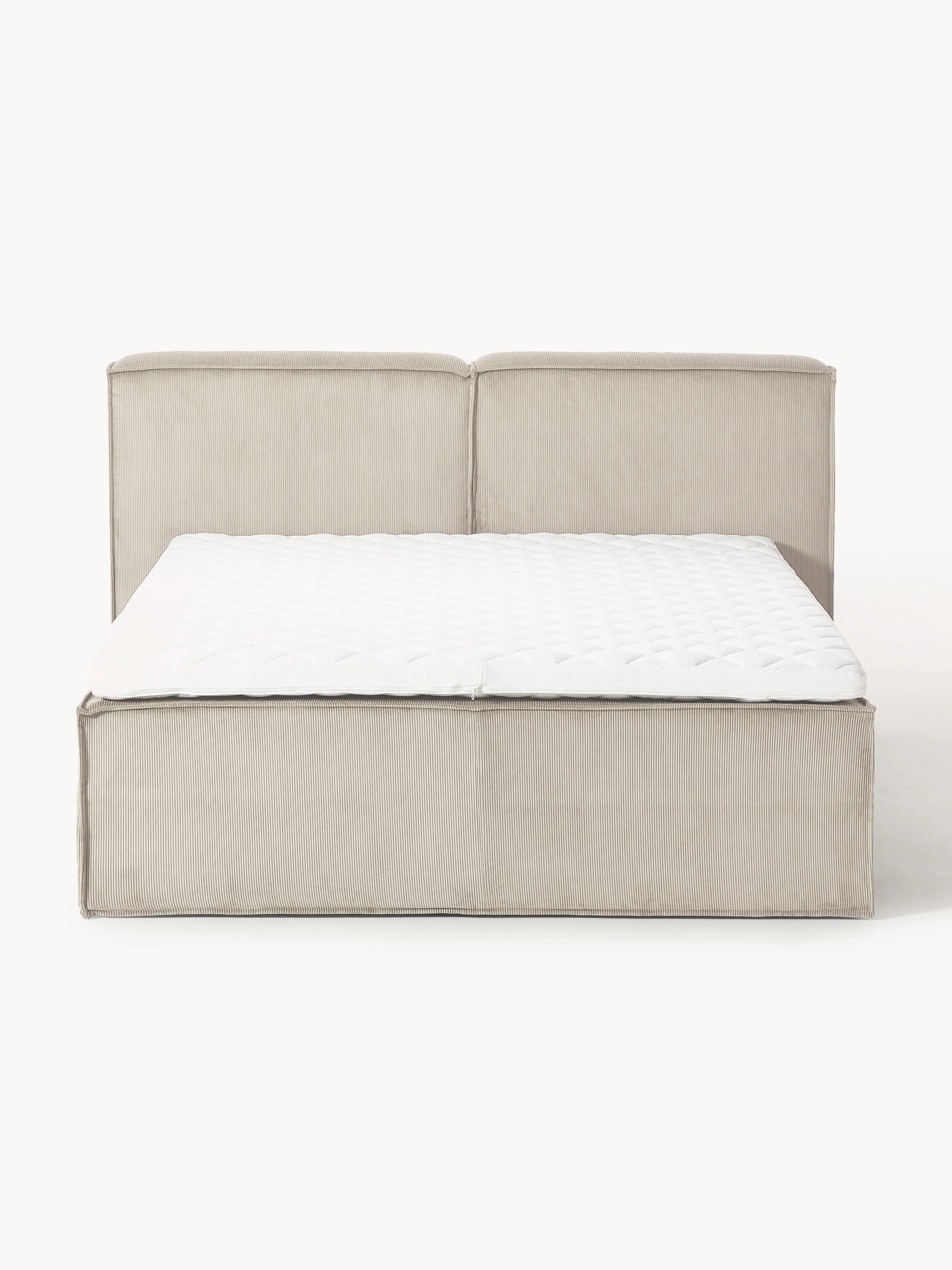 Corduroy boxspring bed Lennon