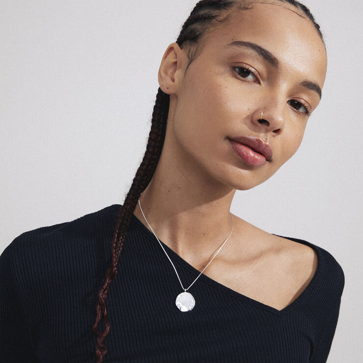 Pilgrim TRUE recycled coin necklace silver-plated Sølv
