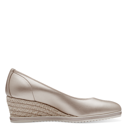 Tamaris Metallic Pumps, Light Gold, 39
