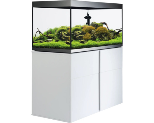 Fluval Siena 332 aquariumcombinatie met LED-verlichting, verwarming, buitenfilter en kast, 332 l, wit, 110 x 55 x 128 cm