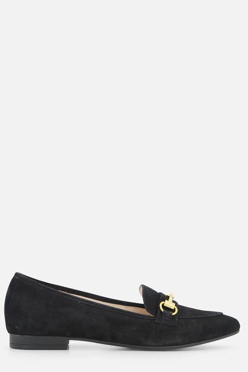 Gabor Instappers zwart Suede