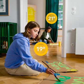 Tado Starters Kit Thermostaat V3+ Bedraad Zwart