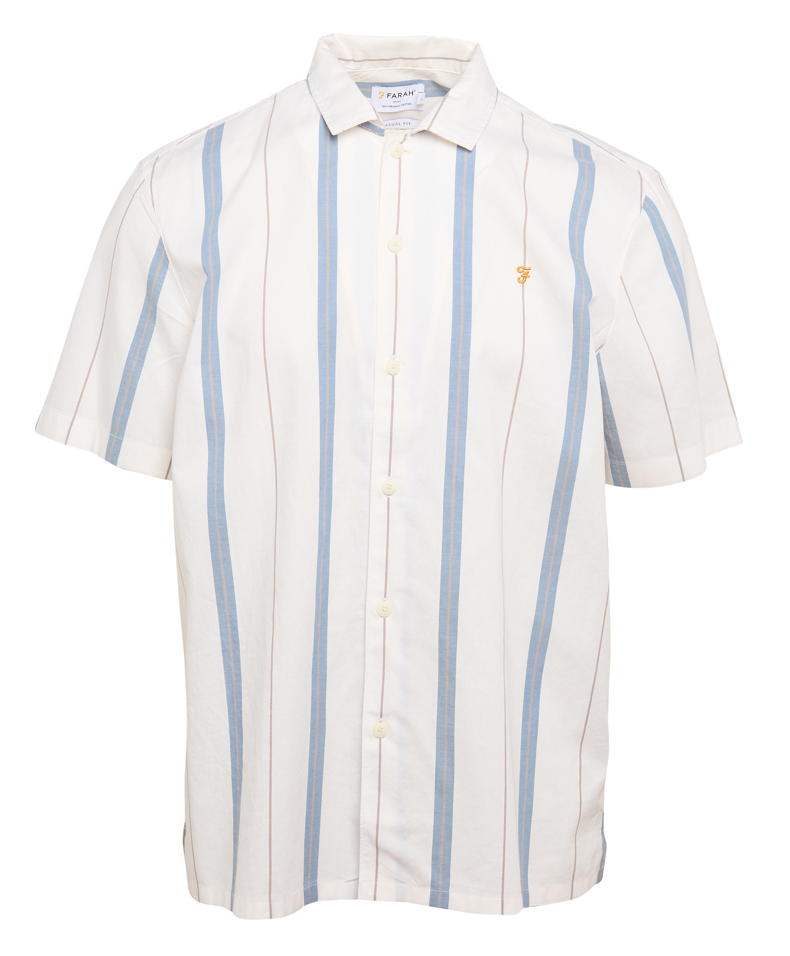 DAYBREAK - Chemise ajustée à manches courtes| Beige