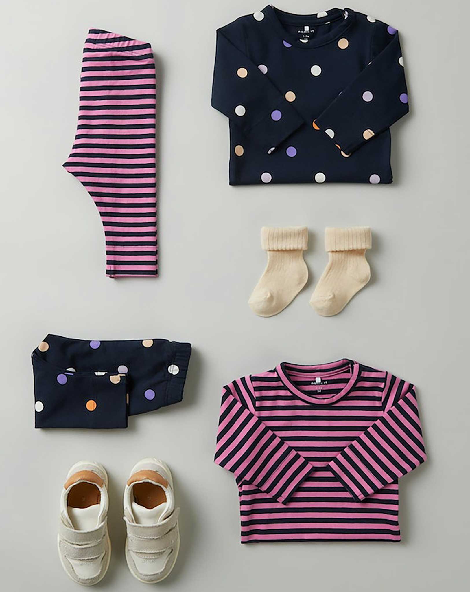 Langarmbody NBFTUNNA STRIPES in wild orchid