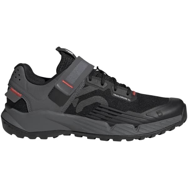 Chaussure VTT automatique FIVE TEN 5.10 TRAILCROSS CLIP-IN W CORE BLACK/GREY THREE/RED