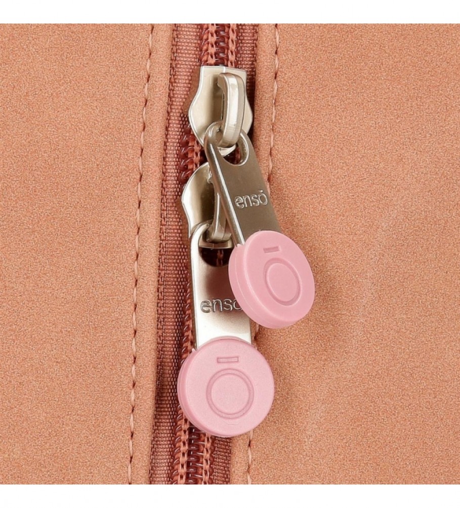 Bolsa de cintura Enso Shine Stars, rosa e verde - 17x12x6cm -