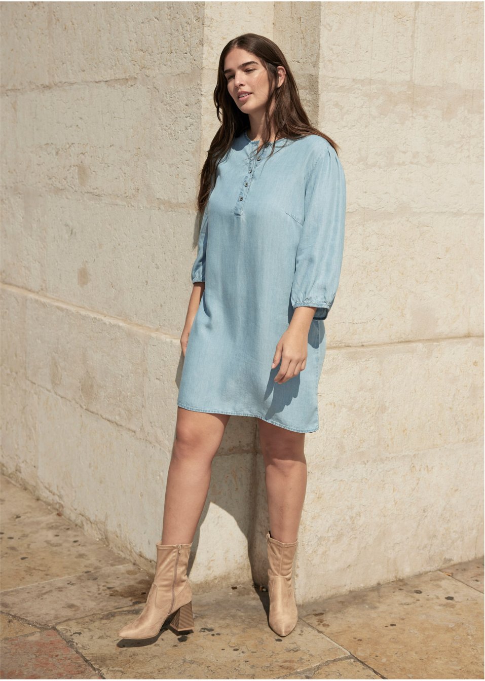 Robe en jean en Lyocell