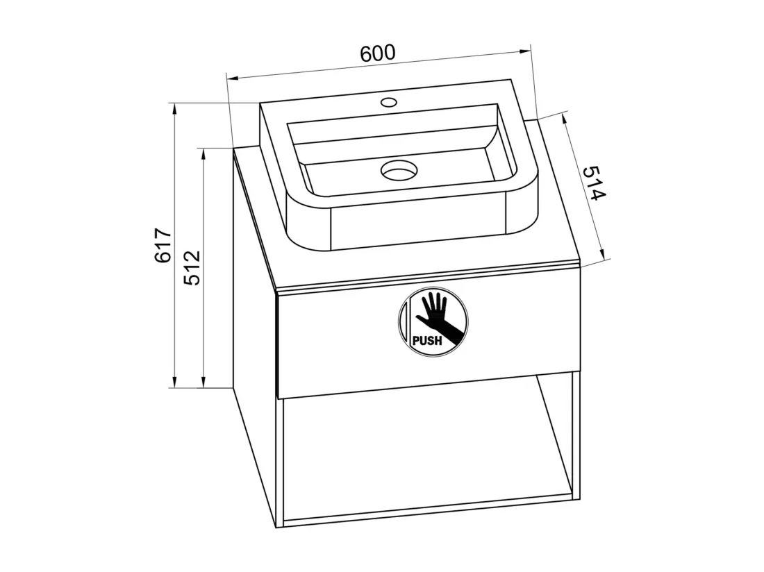 2 pièces lavabo plan de toilette Lendas II