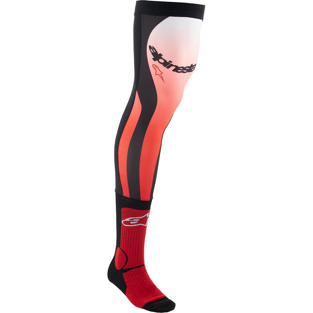 Alpinestars - Chaussettes Knee Brace Rouge / Blanc
