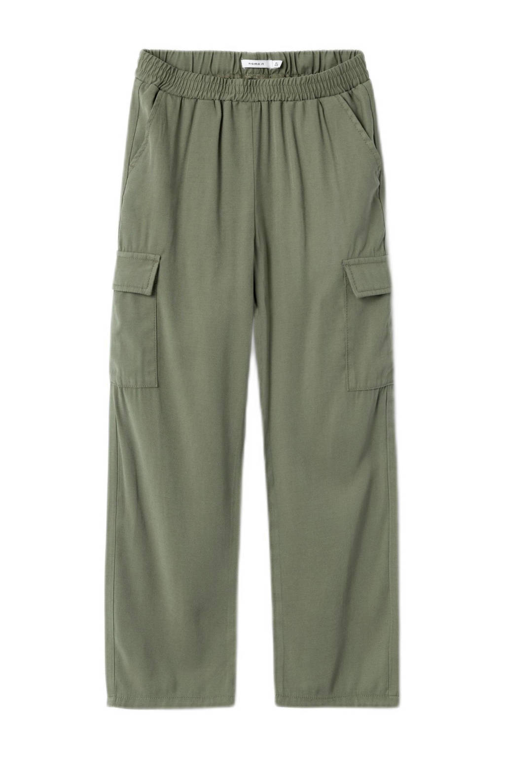 NAME IT loose fit cargobroek NKFBELLA zachtgroen
