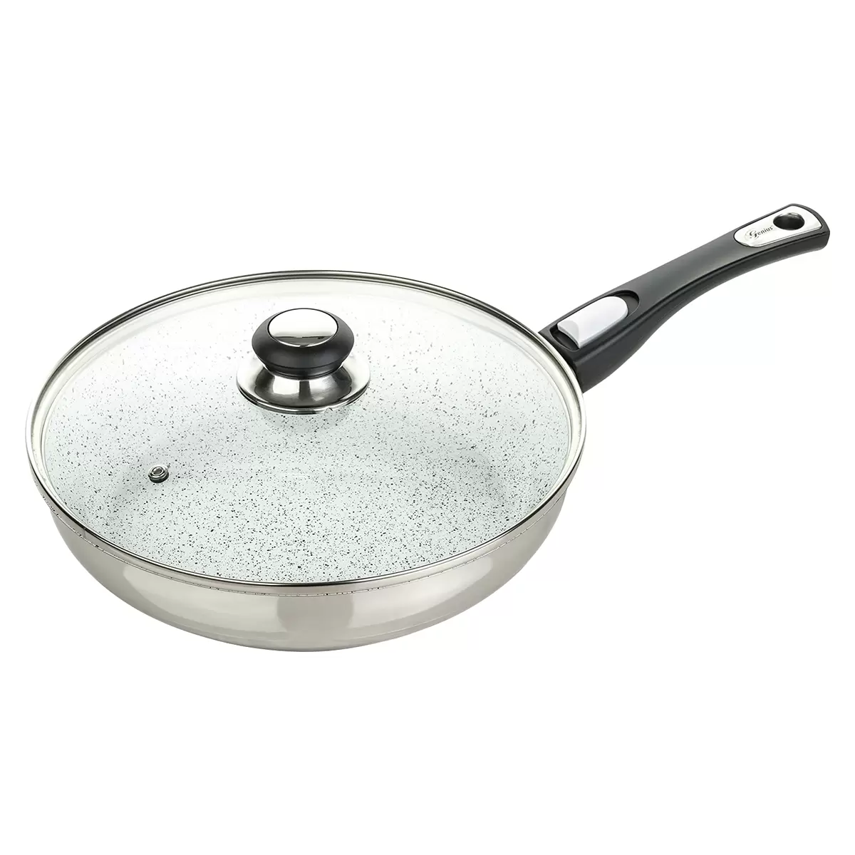 Pfanne Genius weiss,silber