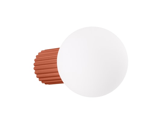 SOLLUX LIGHTING - Applique halo rouge ochra ip44