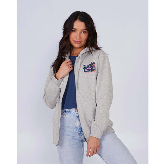 Salty Crew Salty Seventies Zip Hoody Athletic Heather Women SU24