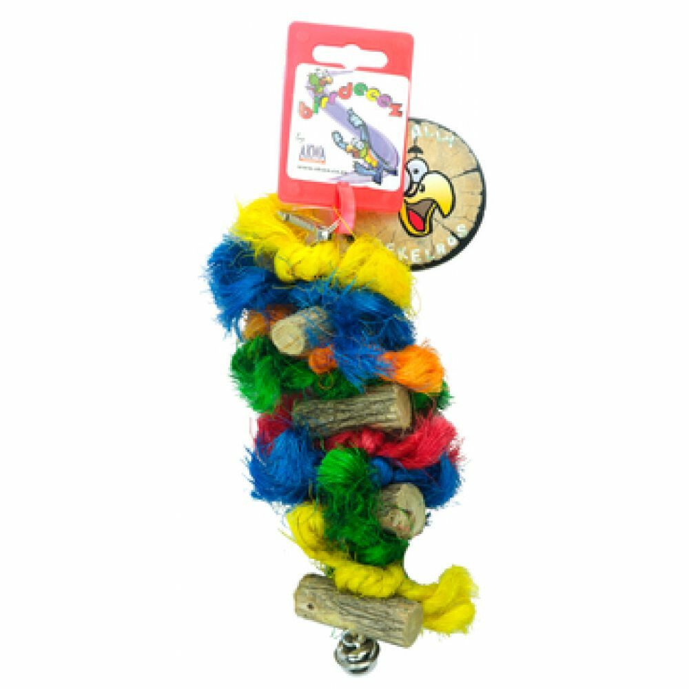 Birrdeeez Vogelspeelgoed Sekelbos Touw RT1 17,5 cm
