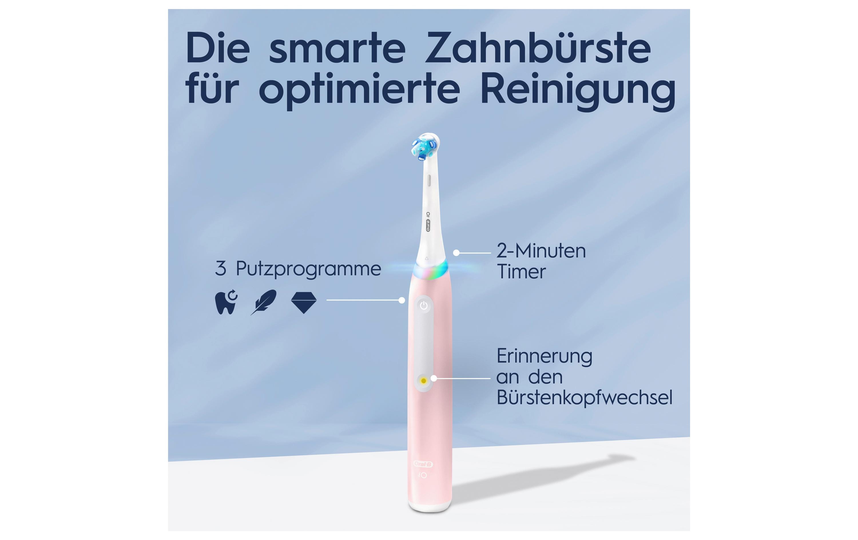 Rotationszahnbürste iO Series 3n Blush PinkElektrische Zahnbürste
