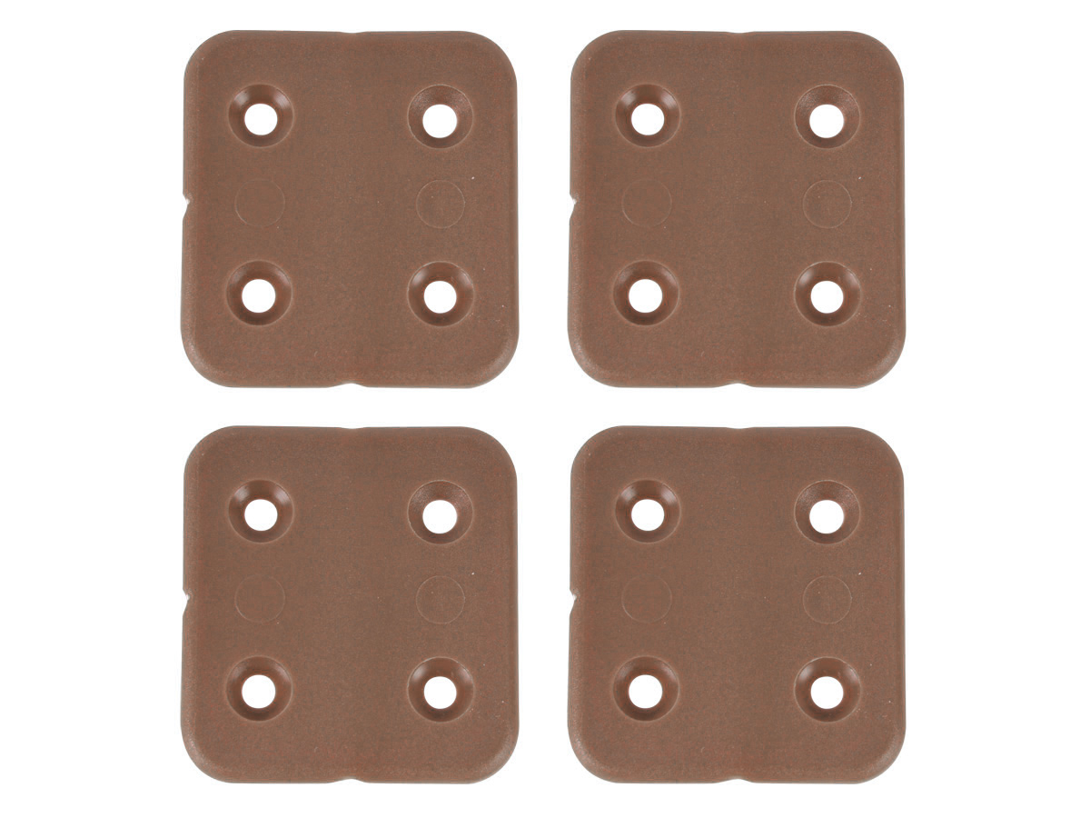 Fjord kunststoffen scharnieren (4x stuks) - brown