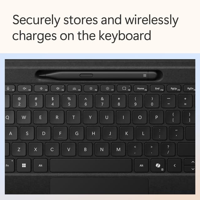 Microsoft Surface Premium Pro 2024-tastatur + Slim Pen (sort)