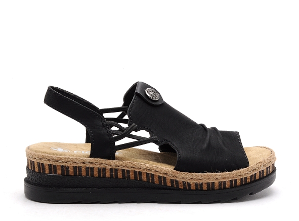 Rieker nu pieds talons femme v7972 noir