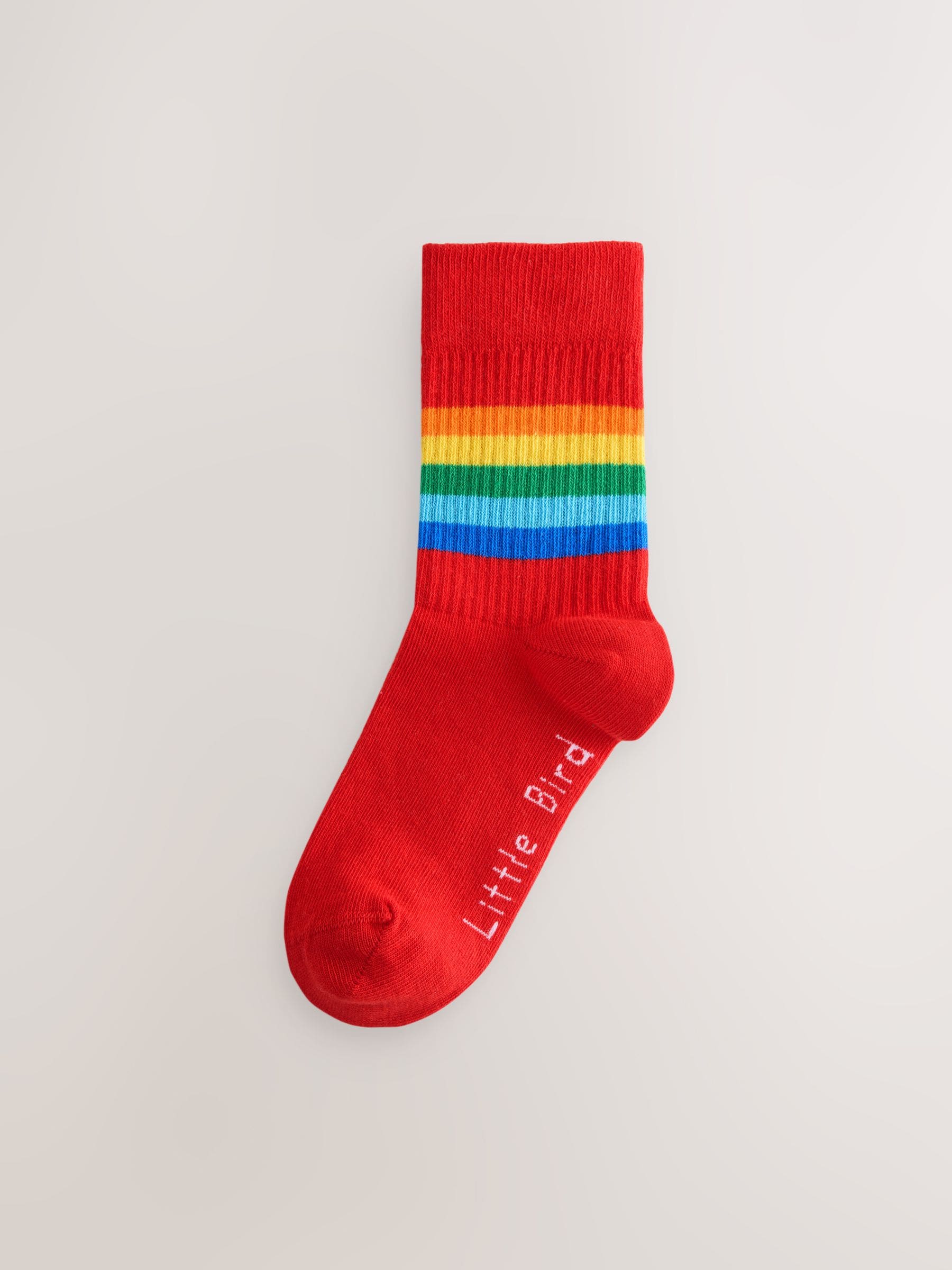 Felle regenboogkleuren - Little Bird by Jools Oliver Striped Tube Socks 6 Pack