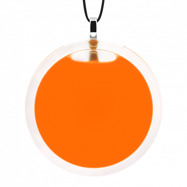 Pendentif en verre soufflé - Cachou Giga Milk